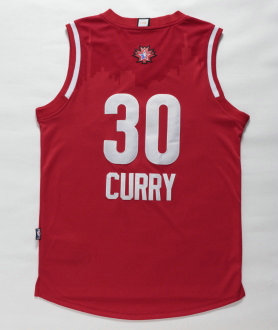 Maillot De Basket All Star 2016 NBA Western Stephen Curry 30 Rouge